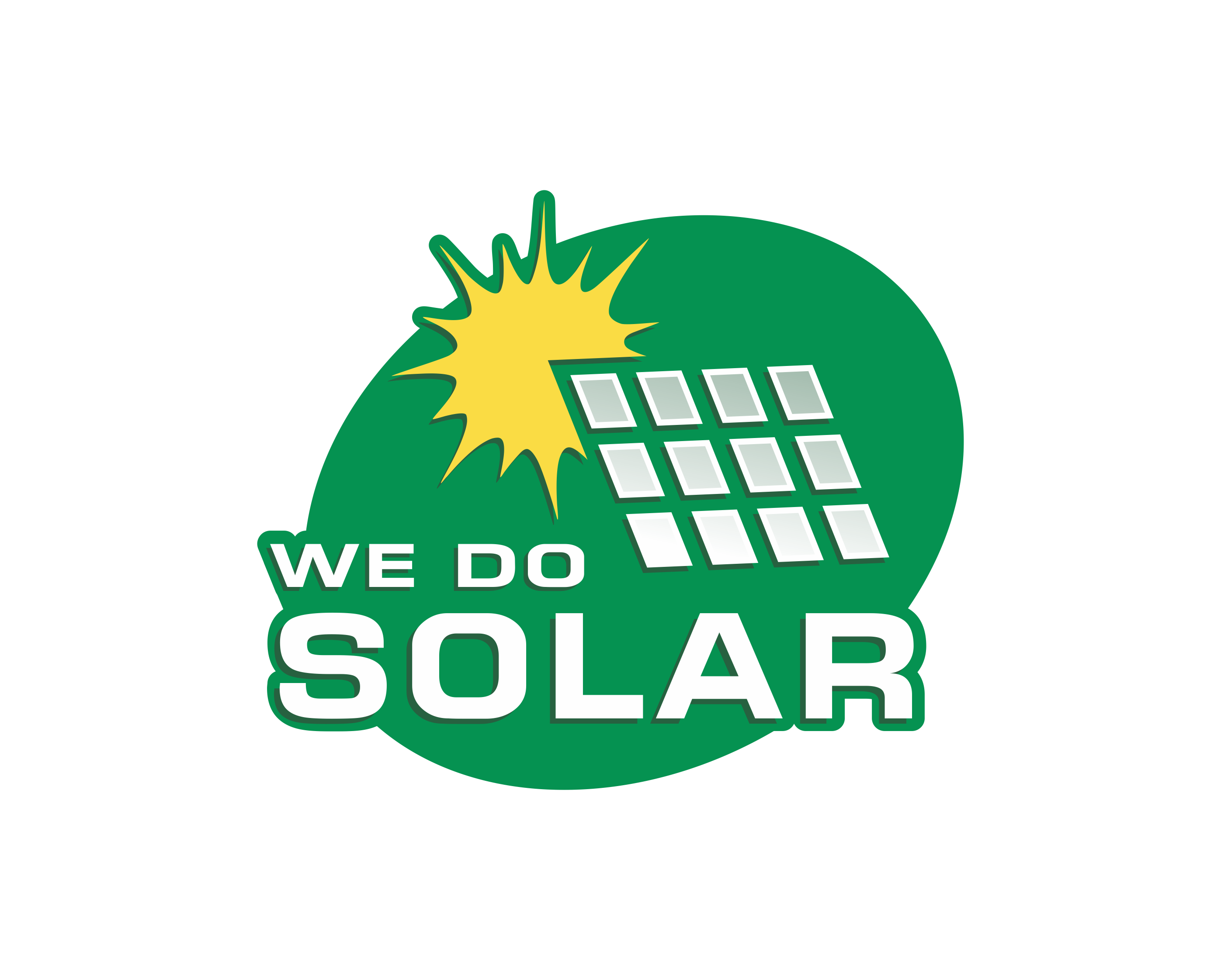 We Do Solar Logo Design